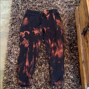 Tie dye black soft joggers